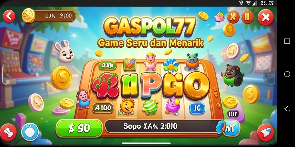 Tampilan gameplay seru di GASPOL77 dengan angka Bingo yang dinamis.