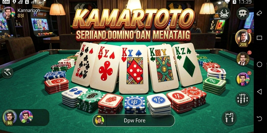 Tampilan gameplay KAMARTOTO dengan berbagai fitur menantang.