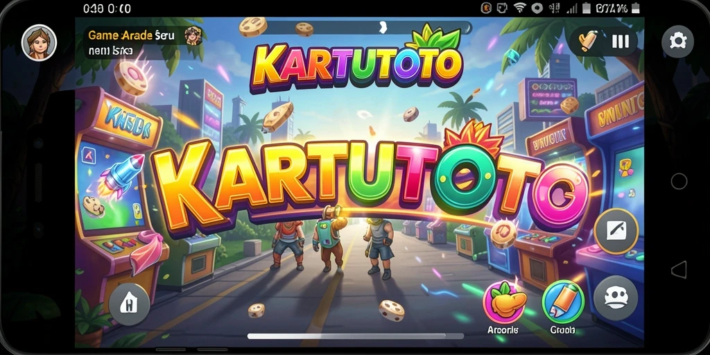 Screenshot KARTUTOTO memperlihatkan gameplay yang dinamis dan penuh aksi.