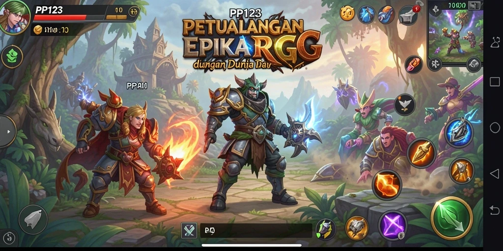 Gameplay RPG yang menawan dan mendebarkan di PP123.